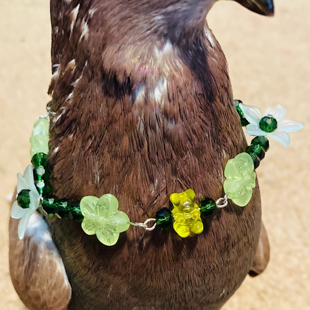 green charm bracelet